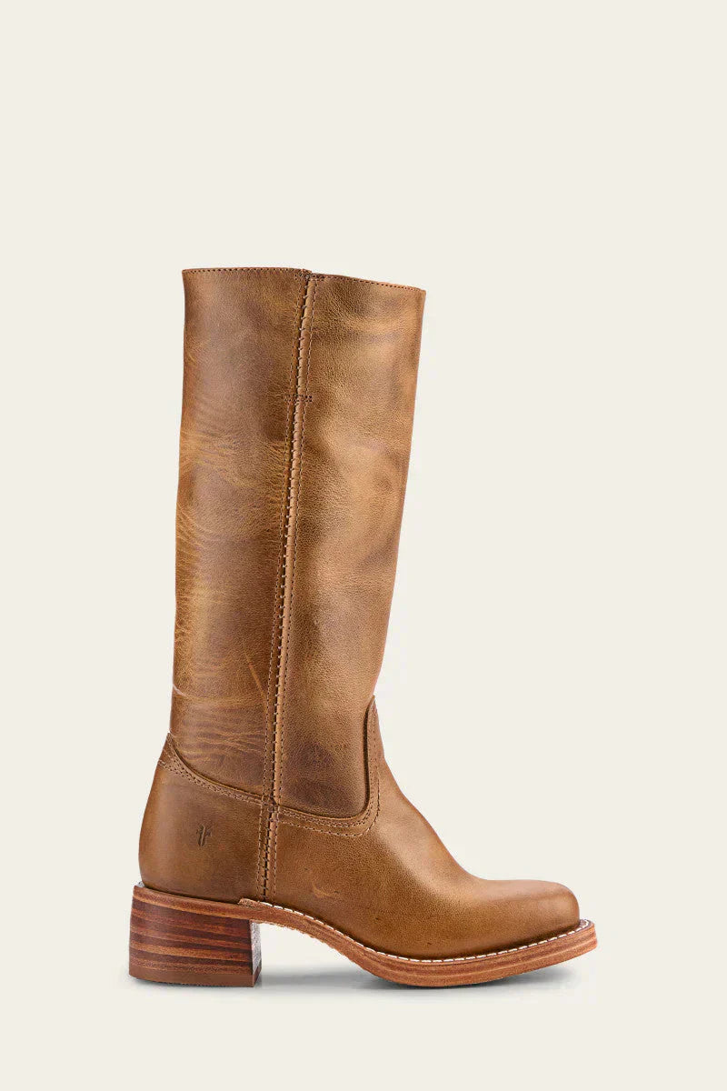 Bottes en Cuir pour Femmes - Élégance Ajustée et Semelle Confortable