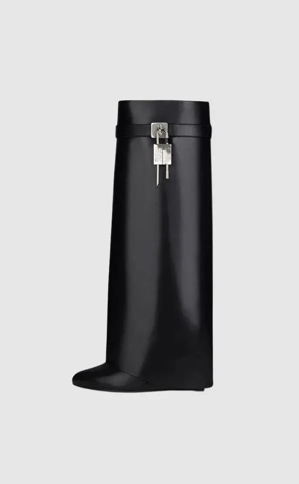 Bottes Femme Cuir Vegan Noir - Élégantes avec Talon Caché et Confort