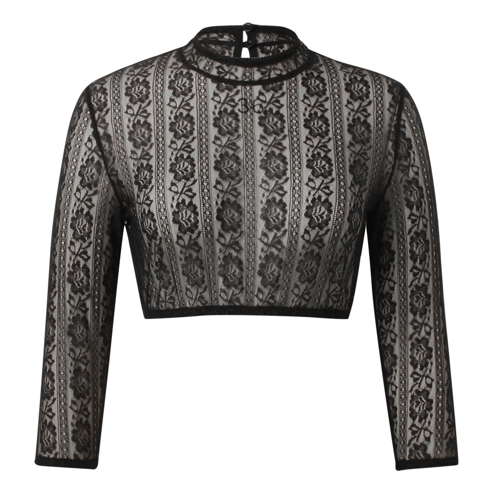Blouse Dirndl Noire en Dentelle - Élégance Traditionnelle pour Oktoberfest