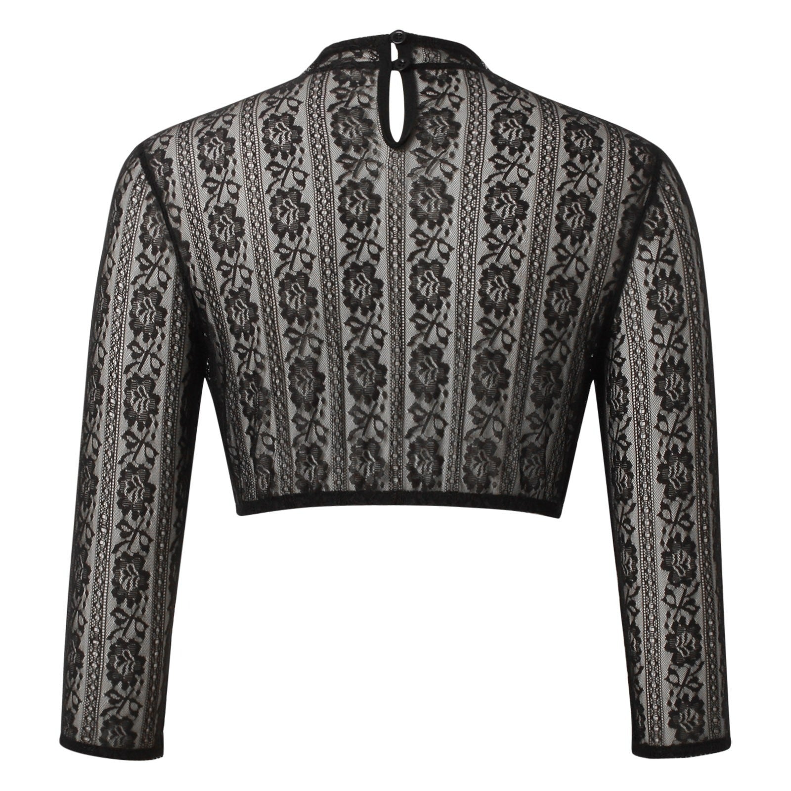 Blouse Dirndl Noire en Dentelle - Élégance Traditionnelle pour Oktoberfest