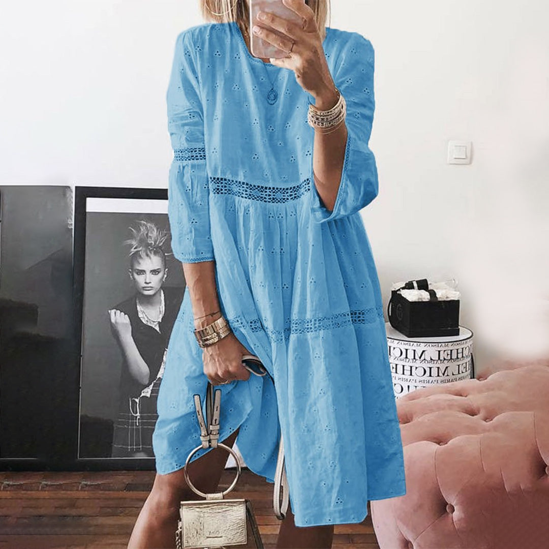 Robe d'été en Dentelle Élégante - Style Maxi Confortable et Décontracté