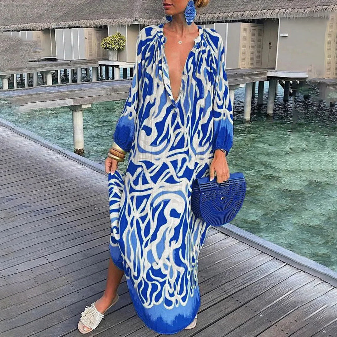 Robe d'Été Boho pour Femmes - Confort et Style avec Polyester Doux