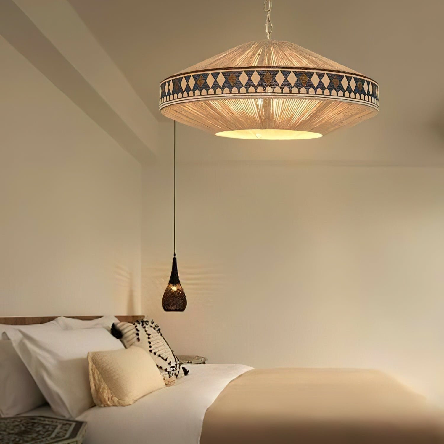 Lampe Pendante Bohémienne - Franges Élégantes et Ambiance Chaleureuse