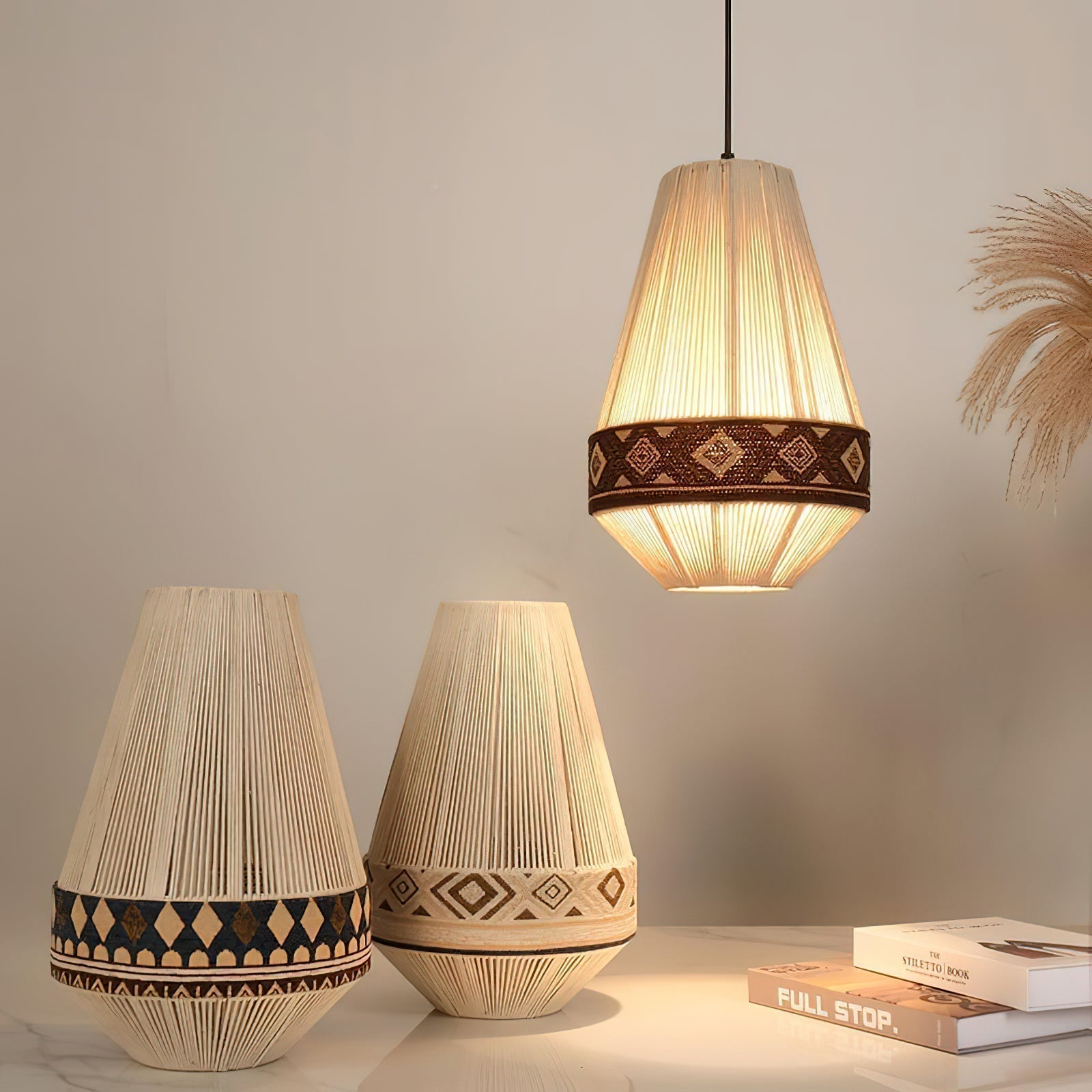 Lampe Pendante Bohémienne - Franges Élégantes et Ambiance Chaleureuse