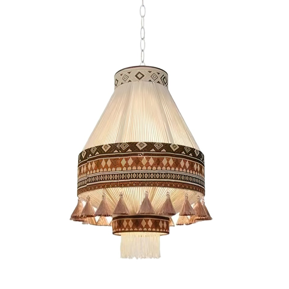 Lampe Pendante Bohémienne - Franges Élégantes et Ambiance Chaleureuse