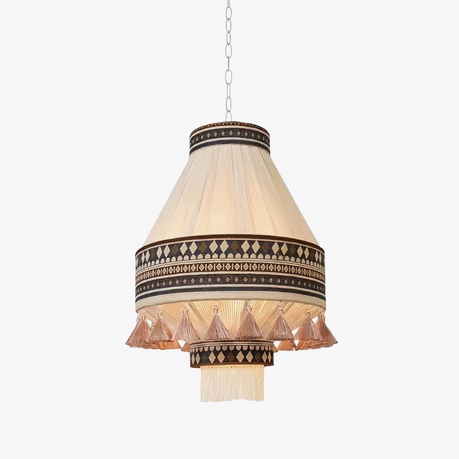 Lampe Pendante Bohémienne - Franges Élégantes et Ambiance Chaleureuse
