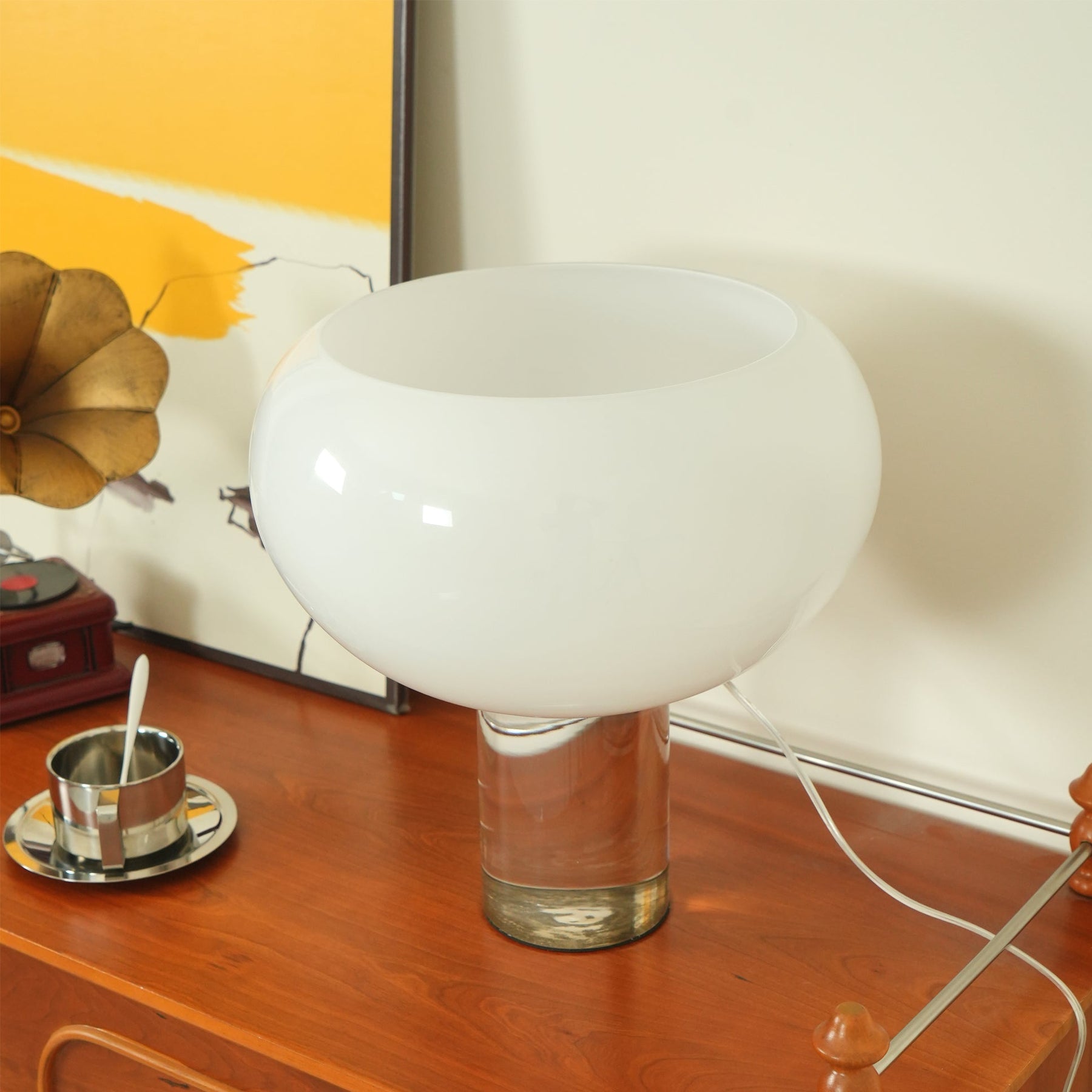 Lampe de Table en Verre Rond - Design Élégant et Fonctionnel