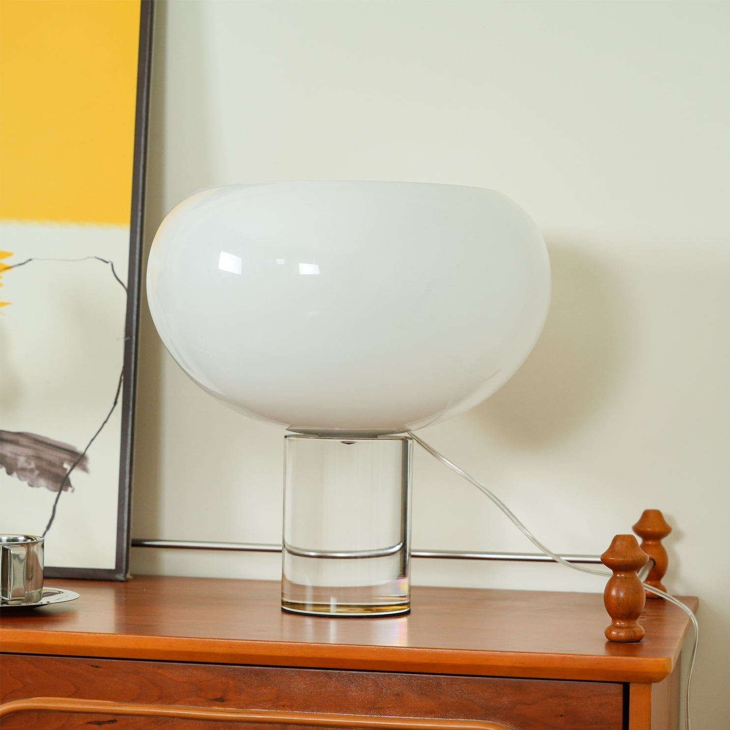 Lampe de Table en Verre Rond - Design Élégant et Fonctionnel