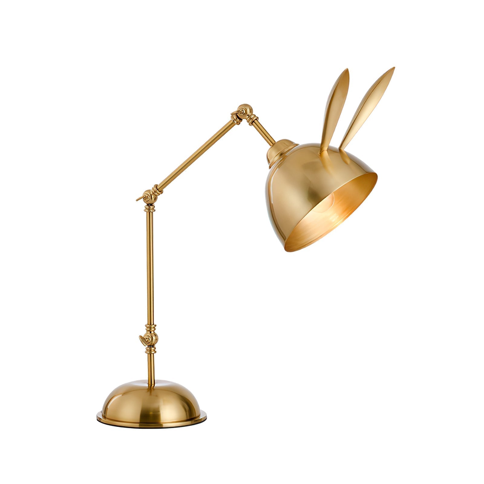 Lampe de Table à Oreilles de Lapin - Finition Dorée et Design Ludique