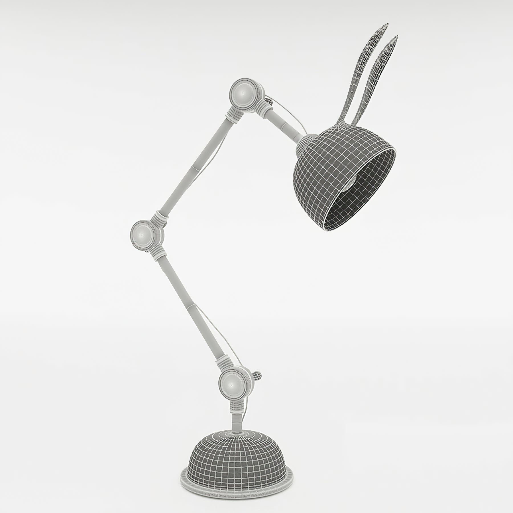 Lampe de Table à Oreilles de Lapin - Finition Dorée et Design Ludique