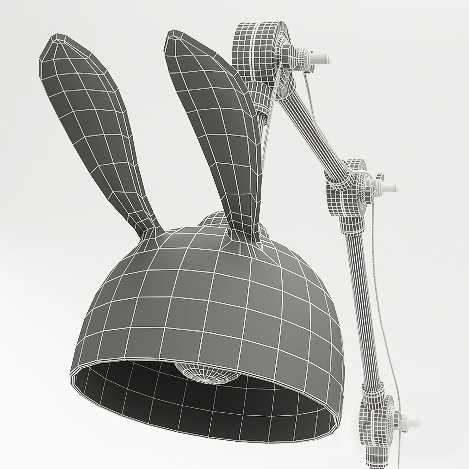 Lampe de Table à Oreilles de Lapin - Finition Dorée et Design Ludique