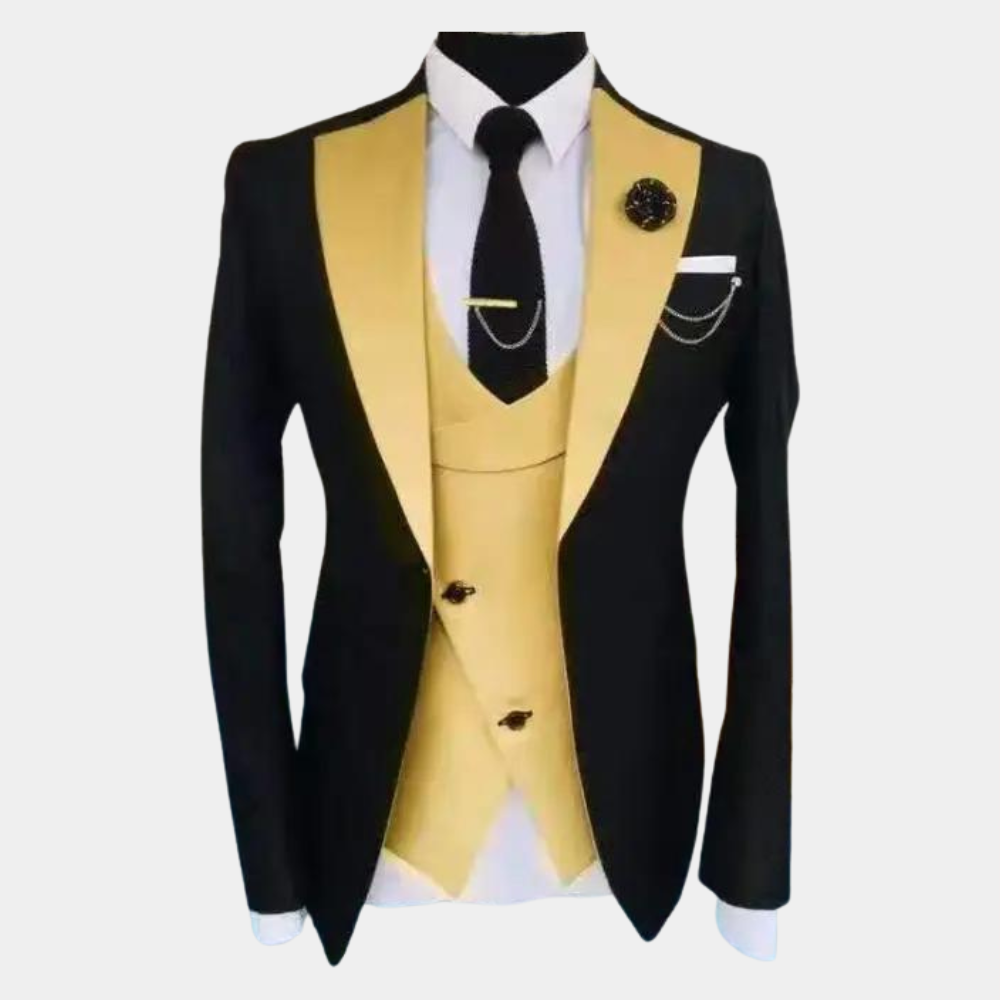 Ensemble Formelle 3-Pièces pour Hommes - Confort Élégant et Style Polyvalent