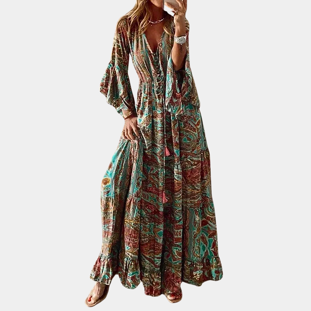 Robe Longue Bohème pour Femmes - Confort et Élégance pour Toutes Occasions