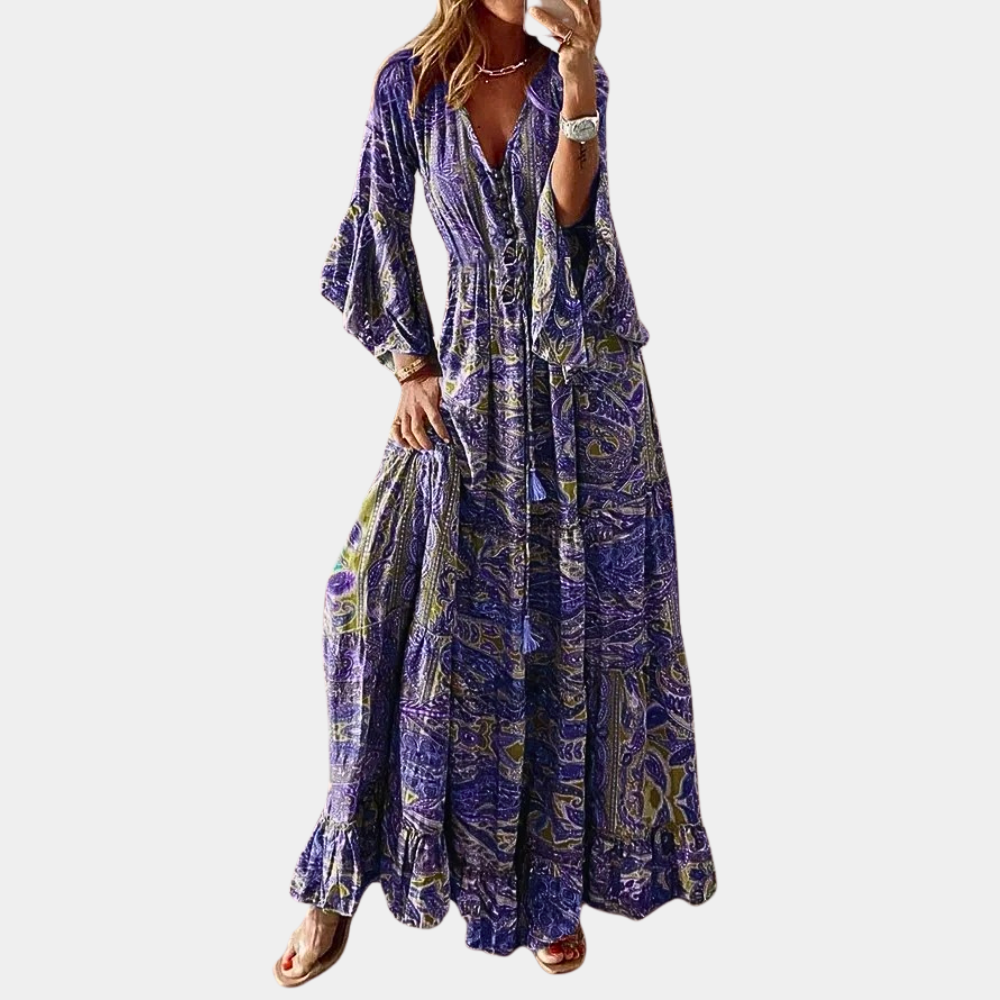 Robe Longue Bohème pour Femmes - Confort et Élégance pour Toutes Occasions