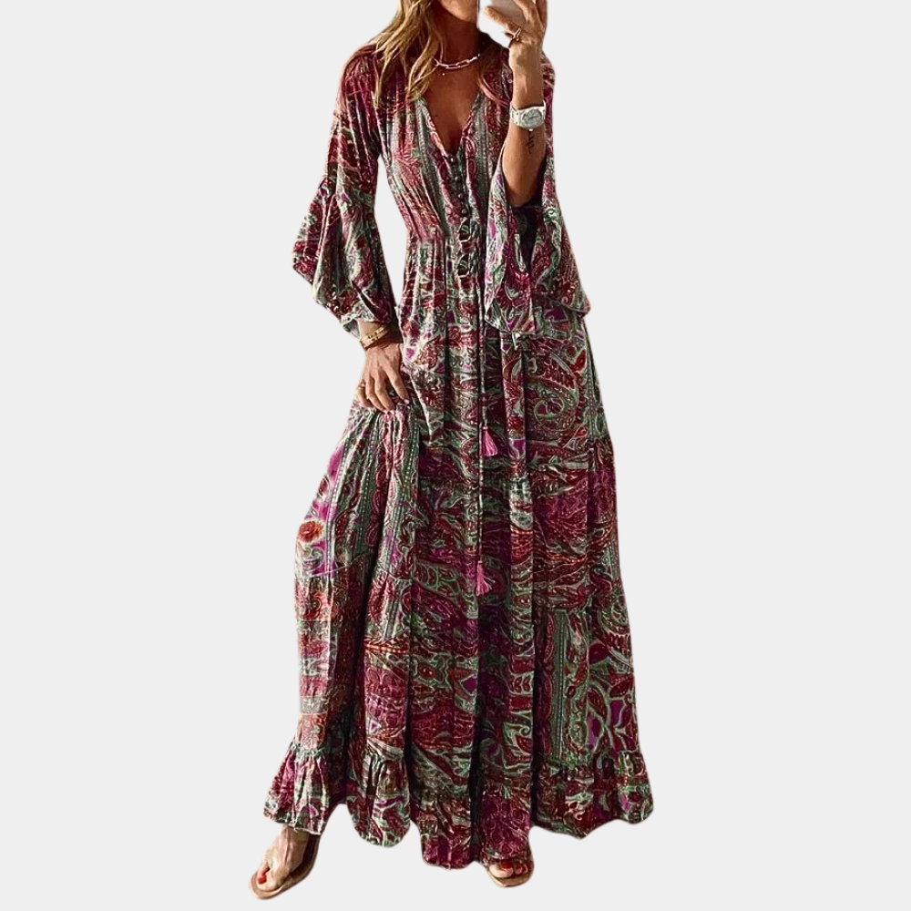 Robe Longue Bohème pour Femmes - Confort et Élégance pour Toutes Occasions