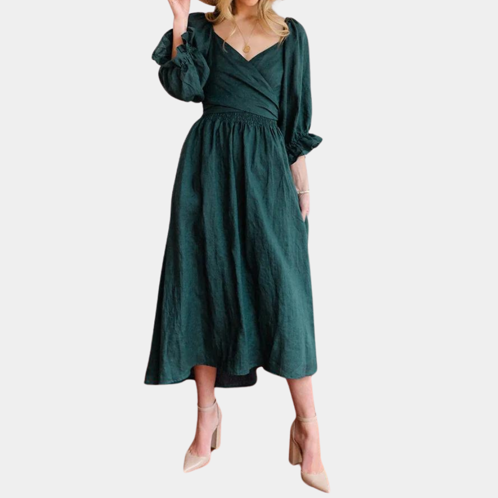 Robe d'Été Noire pour Femmes - Tissu Respirant et Confortable