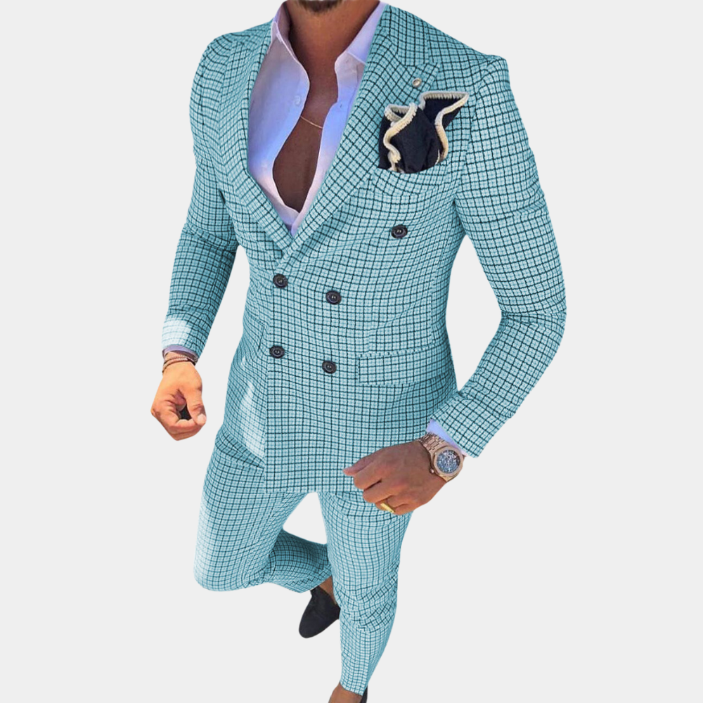 Costume Deux-Pièces pour Hommes - Tissu Confortable et Élégant