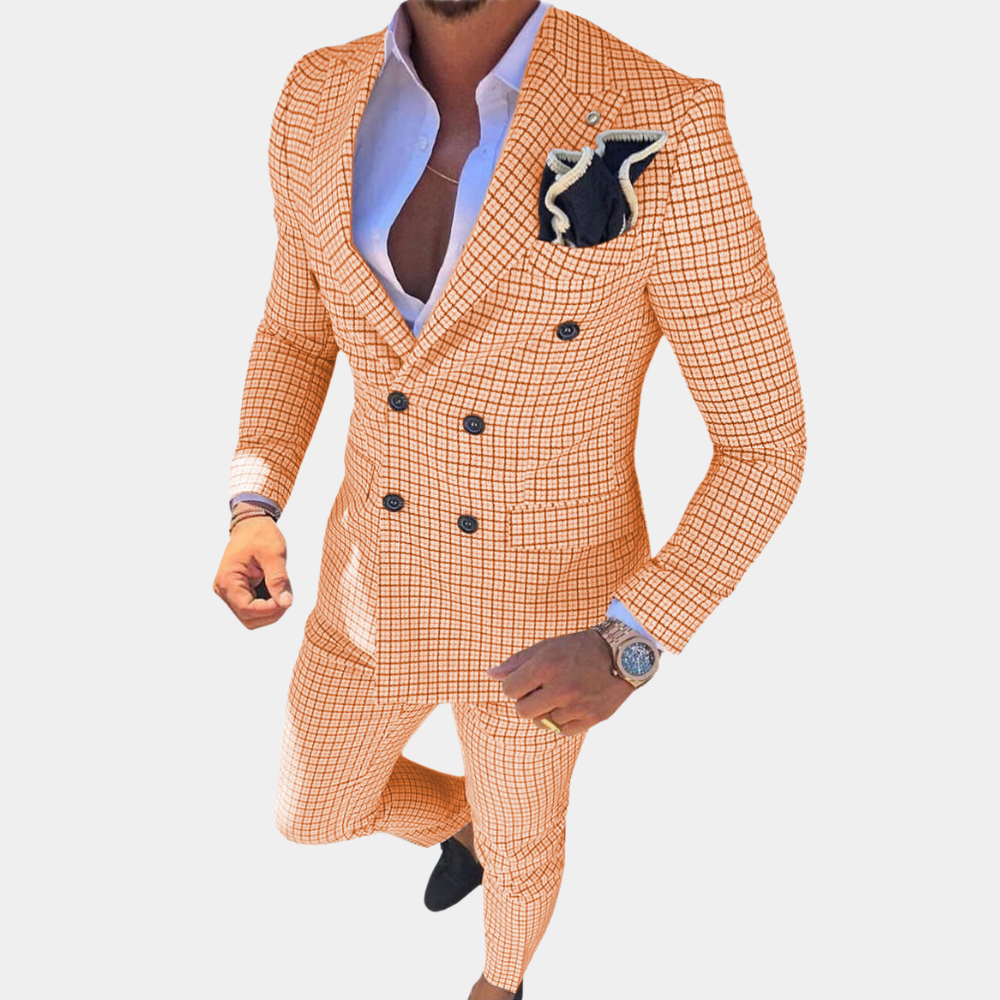 Costume Deux-Pièces pour Hommes - Tissu Confortable et Élégant