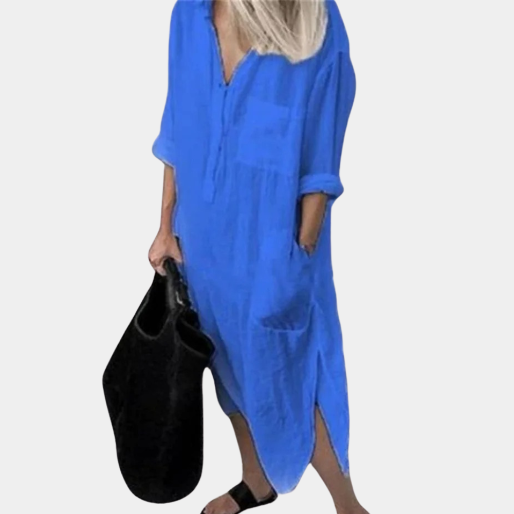 Robe Longue Légère pour Femmes - Confort et Style d'Été Respirant