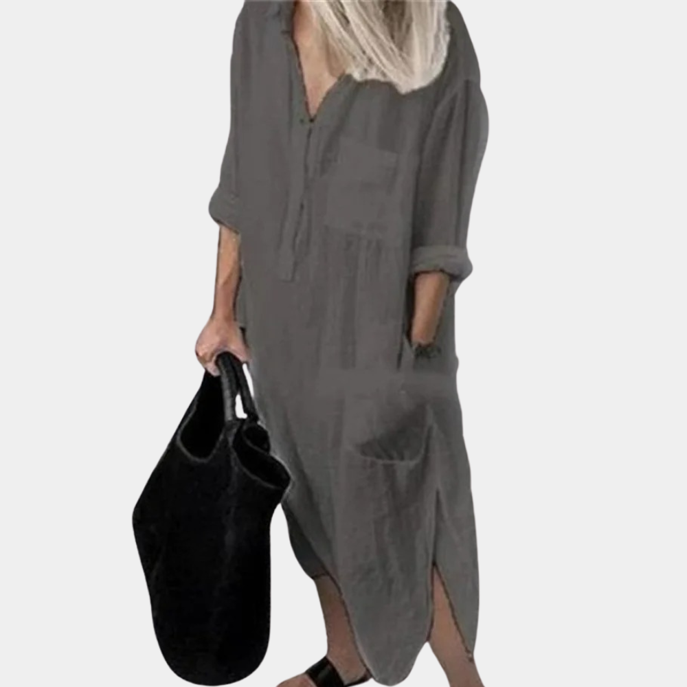 Robe Longue Légère pour Femmes - Confort et Style d'Été Respirant