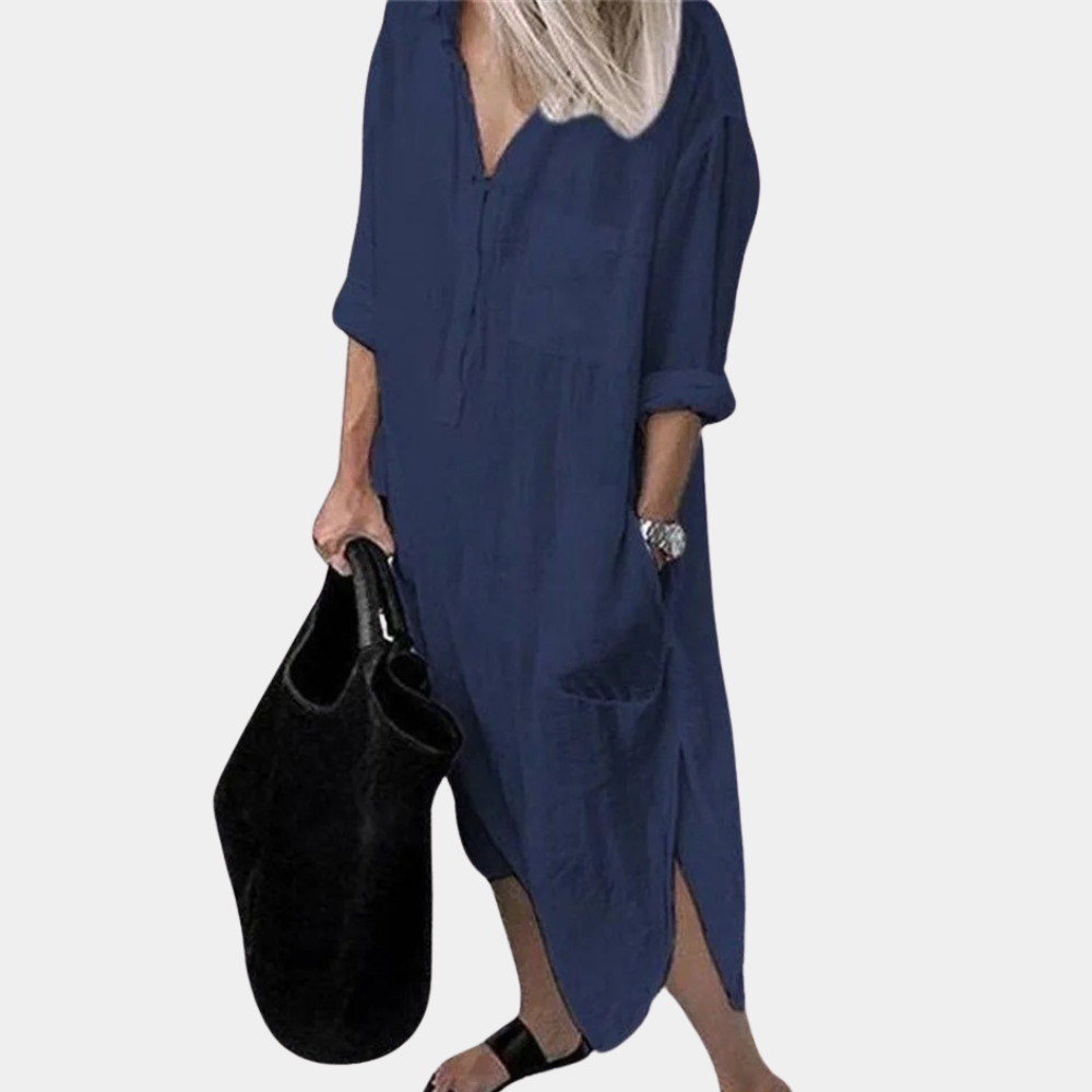 Robe Longue Légère pour Femmes - Confort et Style d'Été Respirant