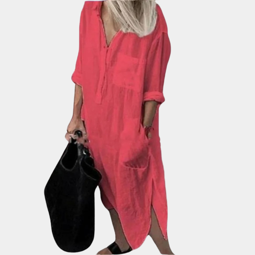 Robe Longue Légère pour Femmes - Confort et Style d'Été Respirant