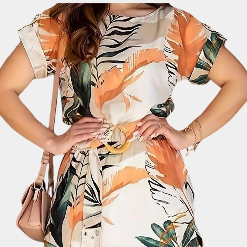 Robe d'été à Fleurs pour Femmes - Confort et Élégance par Temps Chaud