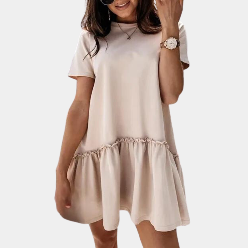 Robe Mini Femme Élégante - Tissu Respirant et Style Polyvalent