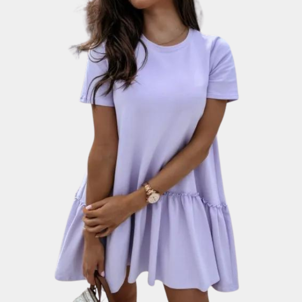 Robe Mini Femme Élégante - Tissu Respirant et Style Polyvalent