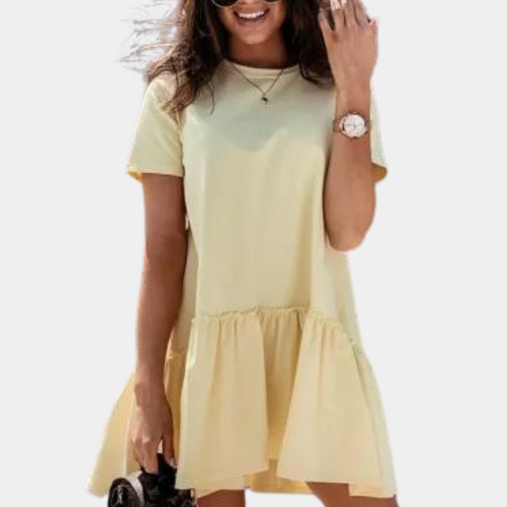 Robe Mini Femme Élégante - Tissu Respirant et Style Polyvalent