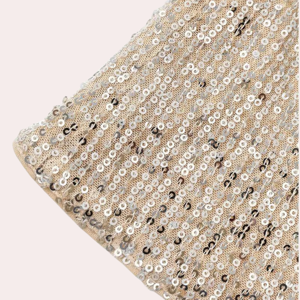 Haut Élégant en Paillettes pour Femmes - Look Glamour et Confort Optimal