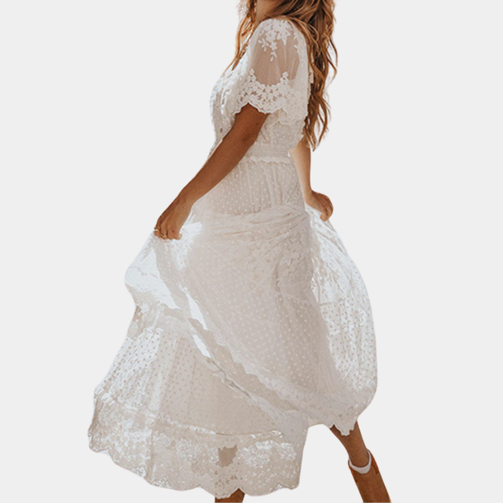 Robe en Dentelle Élégante pour Femmes - Confort et Style Intemporel