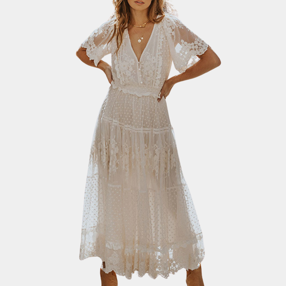 Robe en Dentelle Élégante pour Femmes - Confort et Style Intemporel