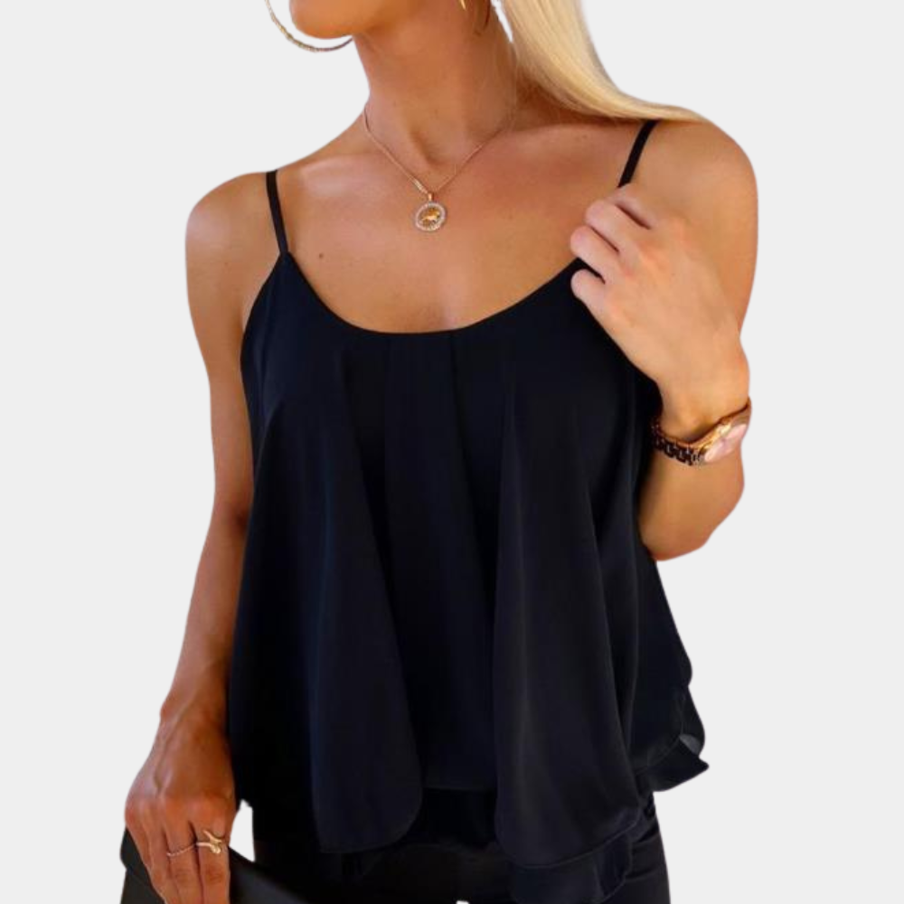 Débardeur Sans Manches en Chiffon - Confort Léger et Style Tendance