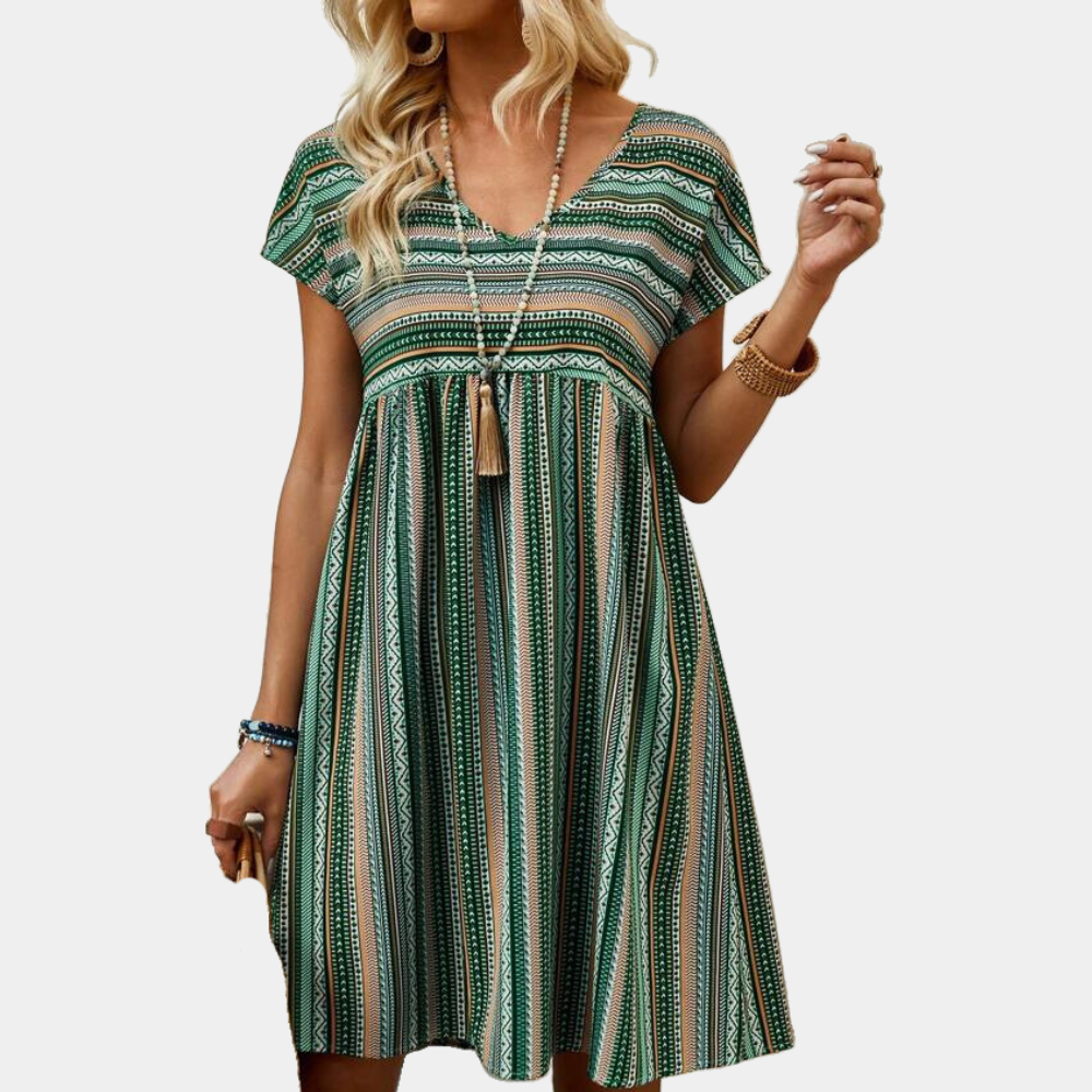 Robe d'été rayée pour Femmes - Confort et Élégance en Toute Occasion
