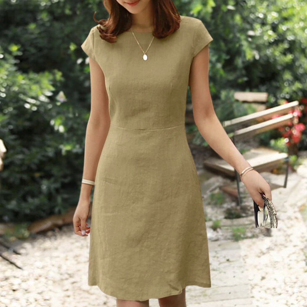 Robe A-Line Coton pour Femmes - Tissu Léger et Style Polyvalent