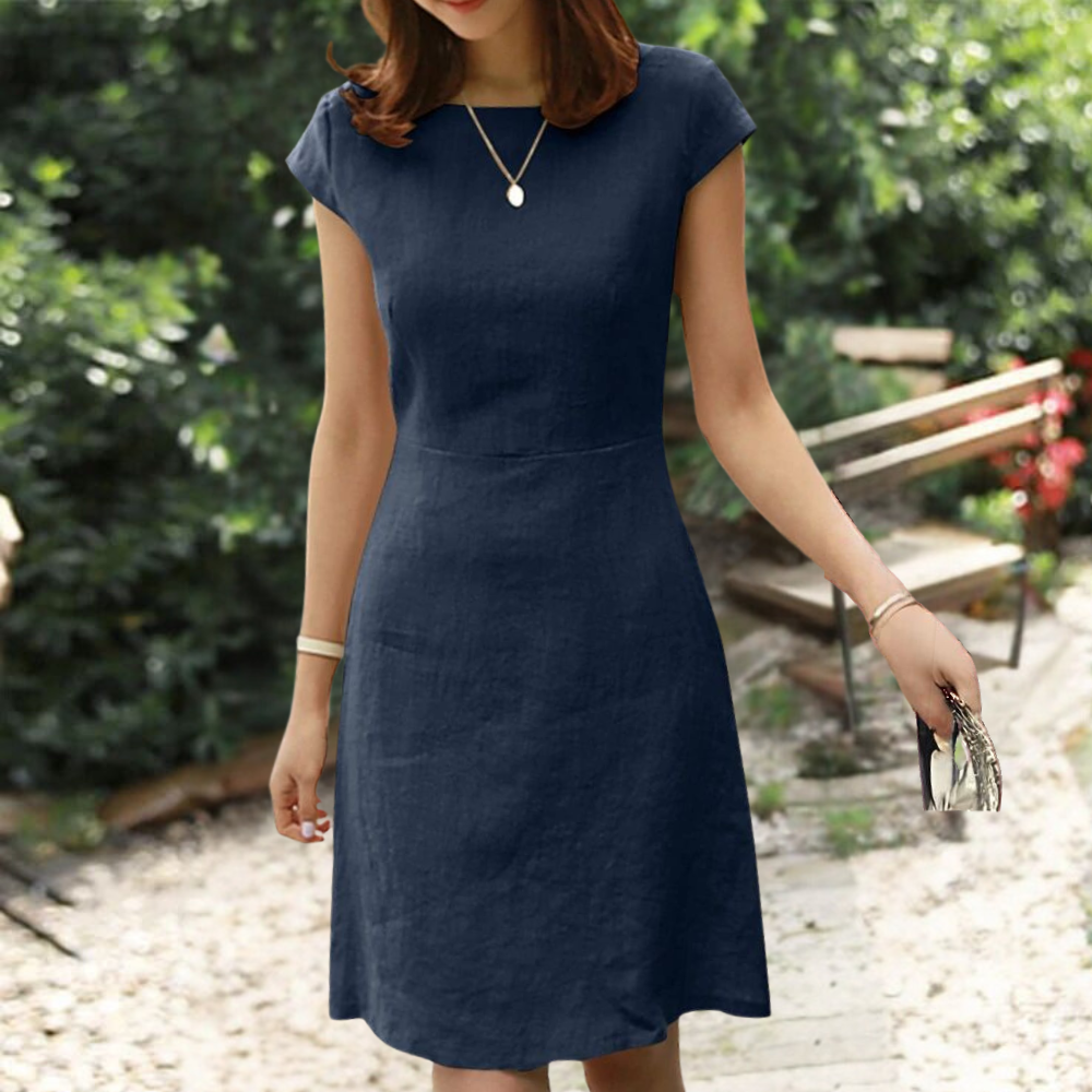 Robe A-Line Coton pour Femmes - Tissu Léger et Style Polyvalent