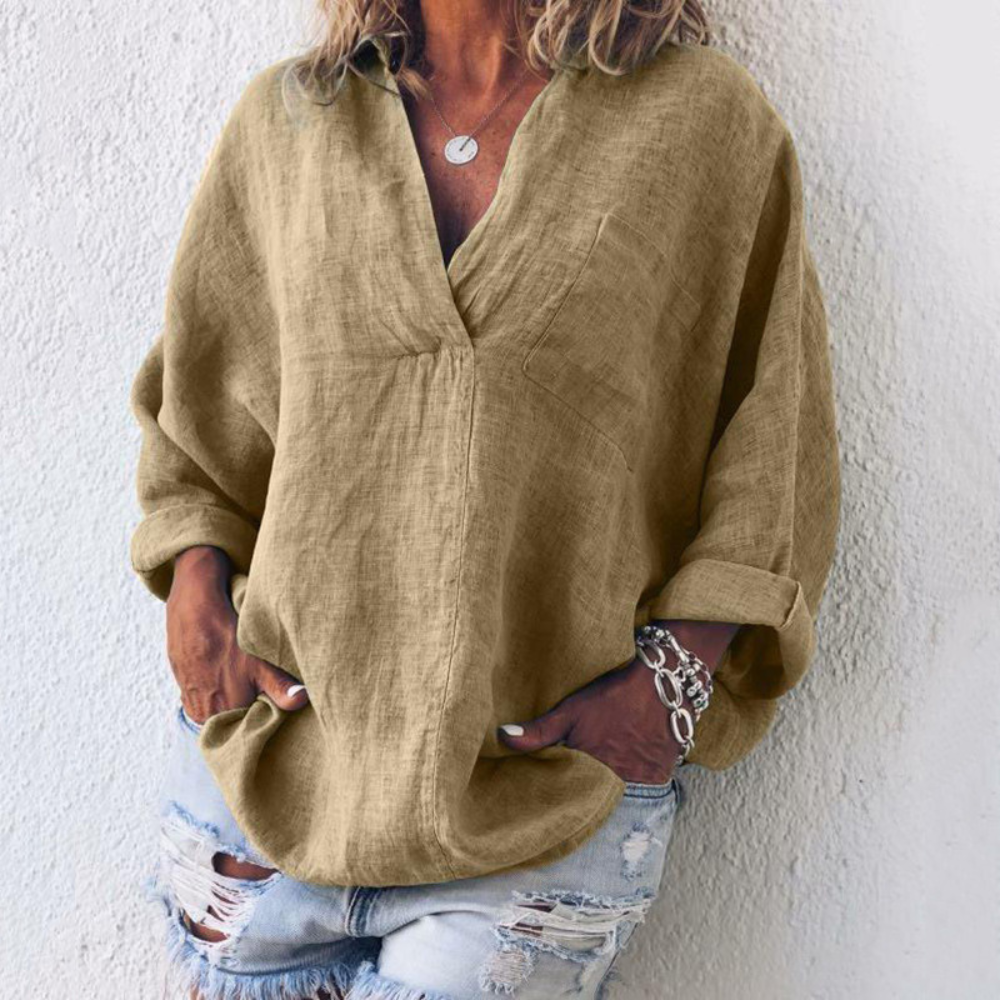 Blouse Oversize Femme en Polyester - Confort et Élégance pour Toutes les Occasions