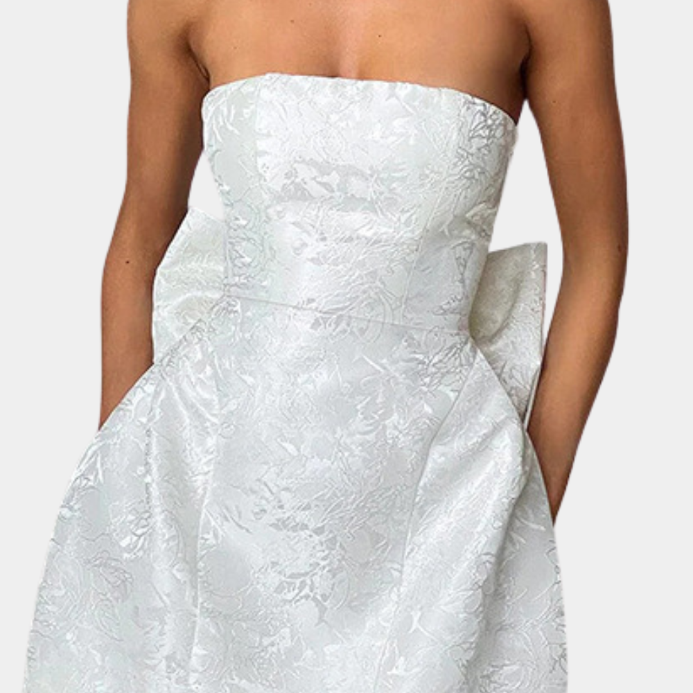 Robe de Cocktail Sans Manches - Élégante et Parfaite pour Mariages