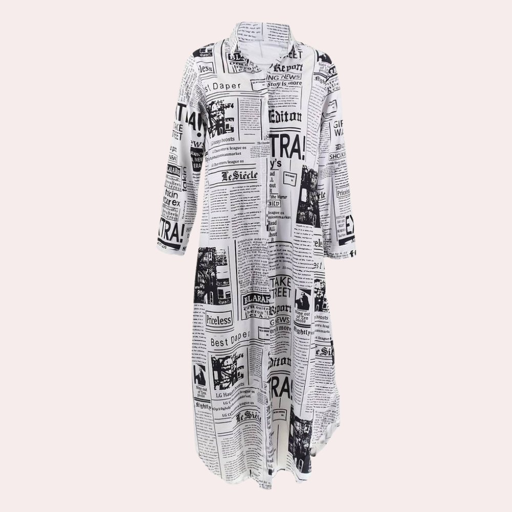 Robe Imprimée Artistique de Luxe - Style Unique et Tendance