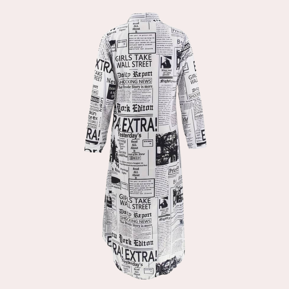Robe Imprimée Artistique de Luxe - Style Unique et Tendance