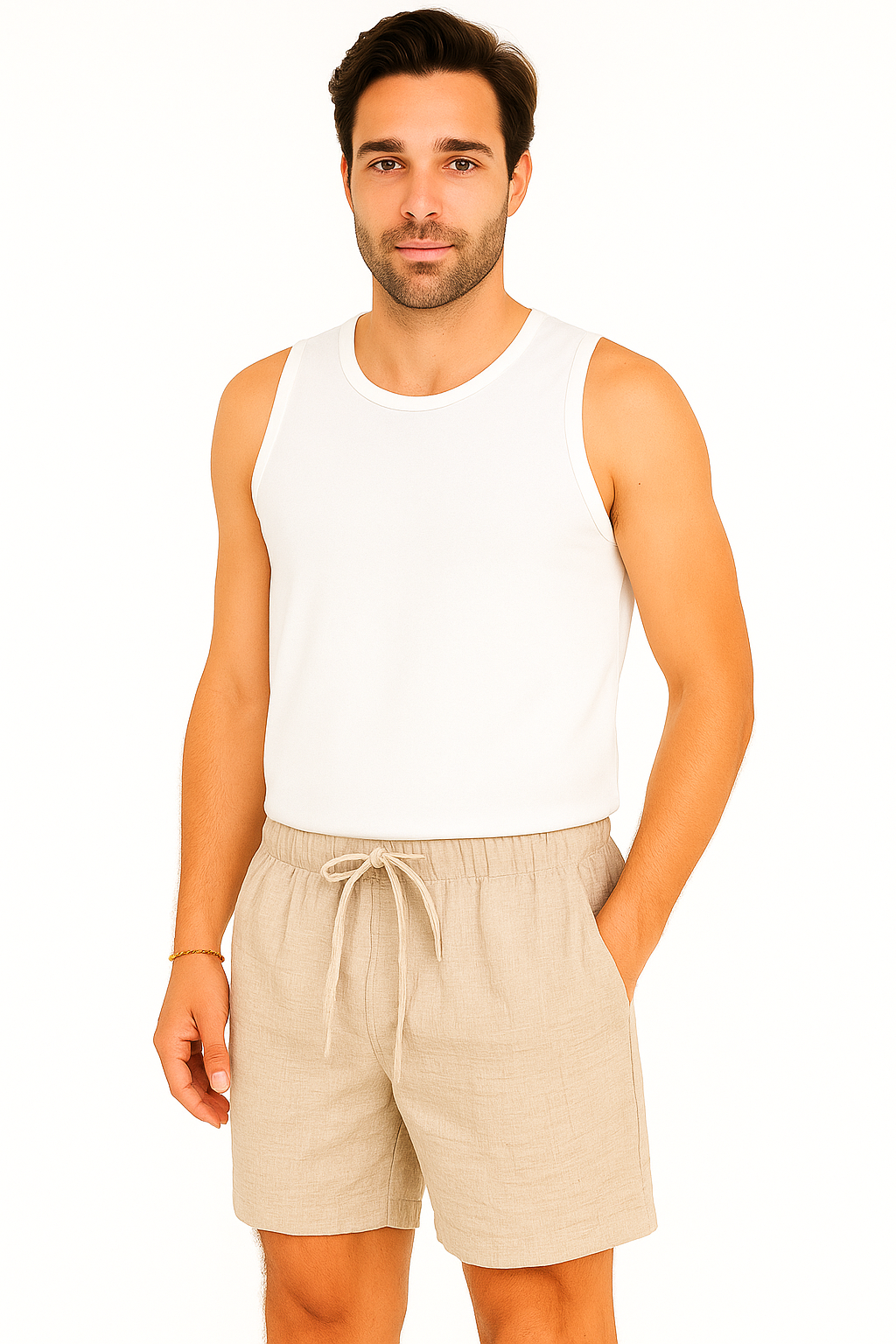 Shorts Décontractés Mi-Haute - Confort et Polyvalence pour Été