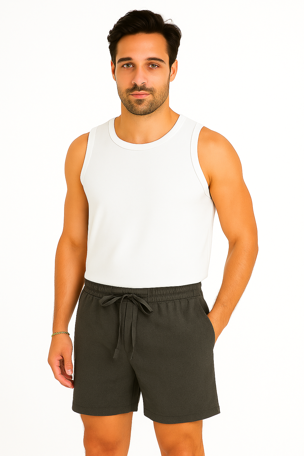 Shorts à Cordon Grandes Tailles pour Hommes - Confort et Poches Pratiques