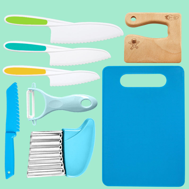 Ensemble de Cuisine pour Enfants - Outils Sûrs et Colorés Sans BPA