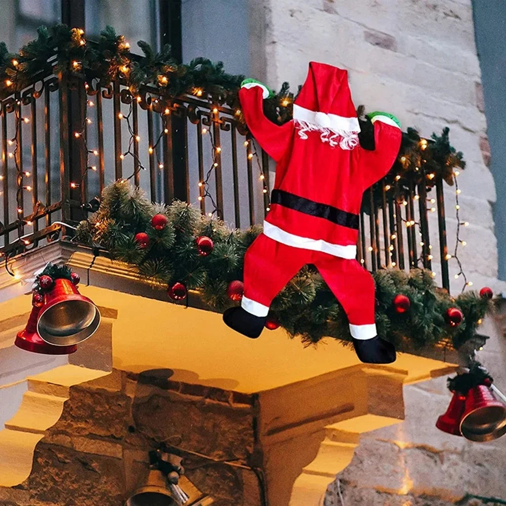 Décoration de Noël Santa Suspendue - Touche Festive et Luxueuse pour Intérieurs