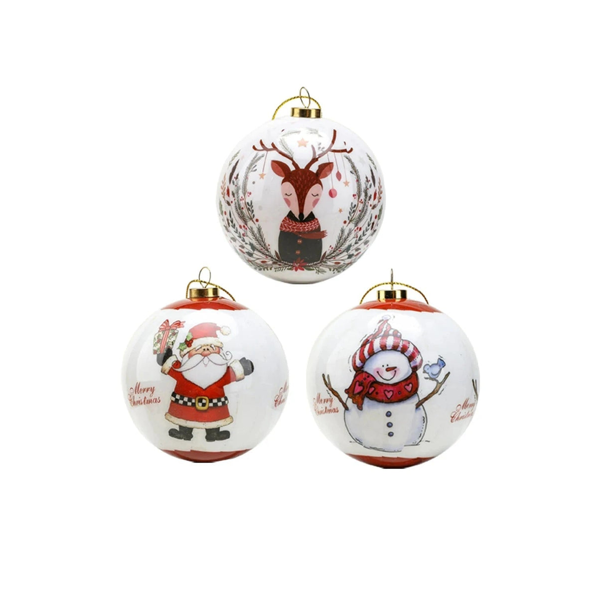 Ornements de Noël Élégants - Décoration Festive et Durable