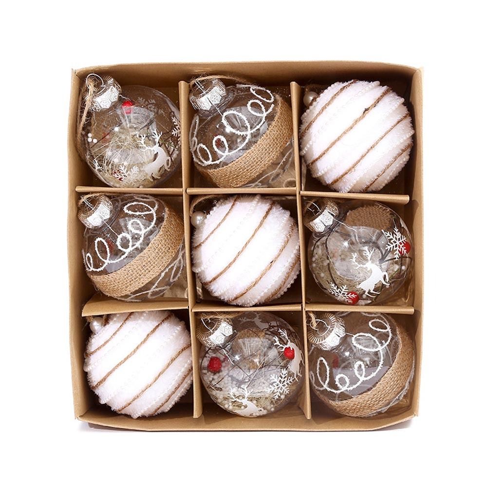 Ornements de Sapin de Noël Multicolores - Décoration Festive et Durable