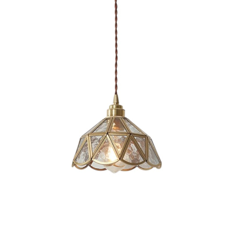 Suspension en Verre Vintage - Élégance Intemporelle et Chaleur Ambiante
