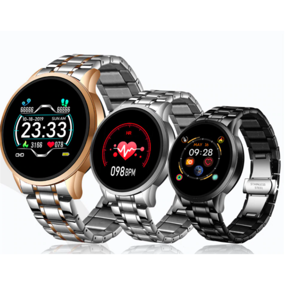Montre Intelligente Classique - Suivi de la Santé et Notifications
