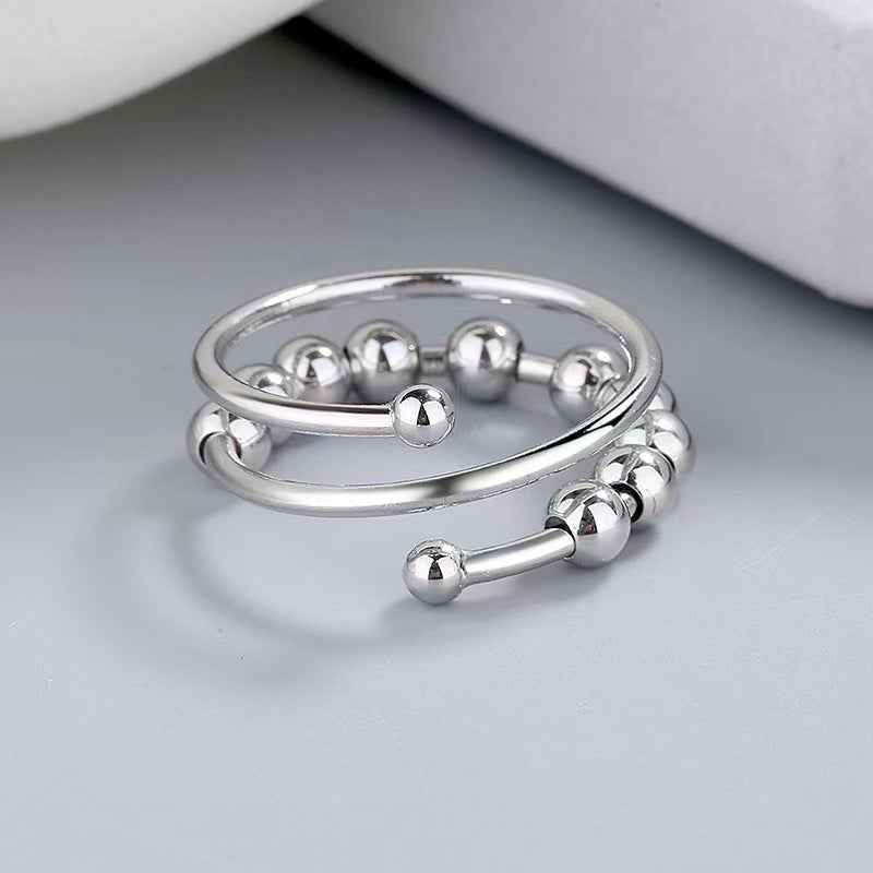 Bague Fidget en Cuivre Ajustable - Soulagement de l'Anxiété et Pleine Conscience